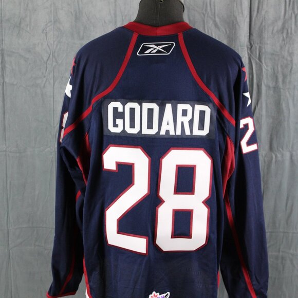 Lethbridge Hurricanes Jersey - Eric Godard 28 by Reebok - Men's 2XL - Picture 6 of 10